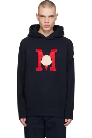 Moncler Navy Appliqué Hoodie
