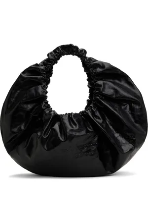 Alexander Wang Black Crescent Large Crackle Bag