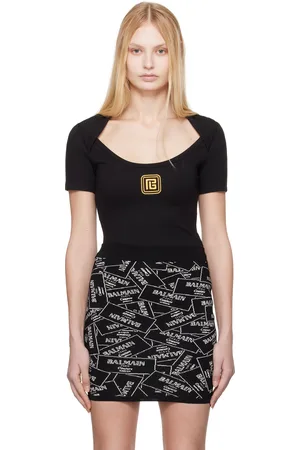 Balmain Black Encolure Ronde T-shirt