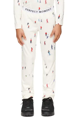 Perfect Moment Kids Off-White Thermal Leggings