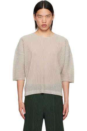 Issey Miyake Gray Light Mesh T-Shirt