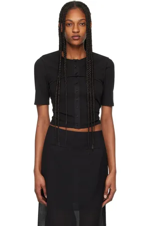 AMOMENTO Layered T-Shirt & Cardigan Set
