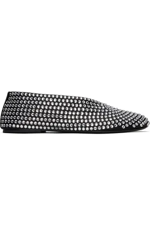 Khaite Black Marcy Ballerina Flats