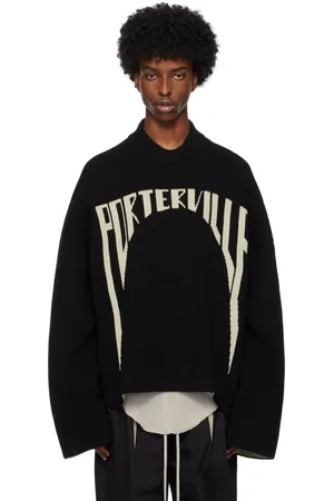 Rick Owens Black Porterville Jumbo Sweater