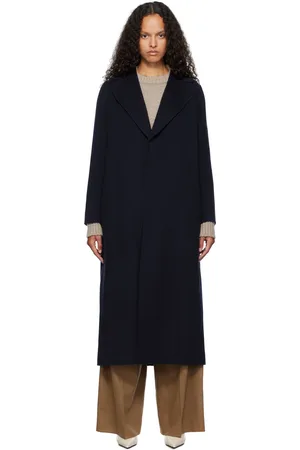 Max Mara Navy Poldo Coat