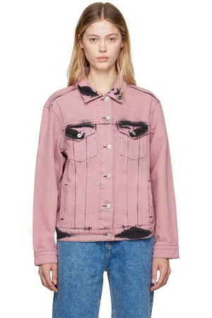 Moschino Pink Faded Denim Jacket