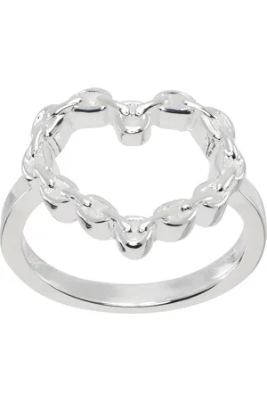 Stolen Girlfriends Club Silver Chain Heart Ring