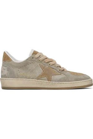 Golden Goose Taupe Tonal Suede Ball Star Sneakers