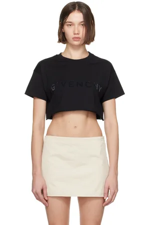 Givenchy Black Cropped T-shirt