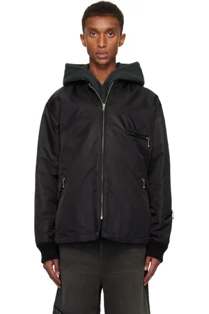 Maison Margiela Black Padded Reversible Bomber Jacket
