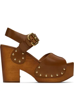 Chloé Tan Jeannette Heeled Sandals