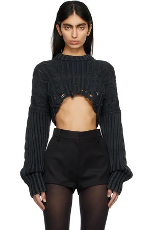 HAN Kjøbenhavn Black Distressed Sweater