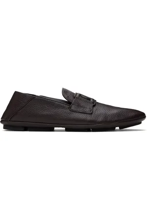 Dolce & Gabbana Brown Deerskin Driver Loafers