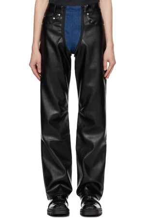 Kennel & Schmenger Black & Blue Lata Faux-Leather Denim Jeans