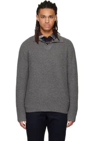 Vince Gray Ribbed Polo