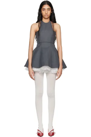 Shushu/Tong Gray Two-Piece Minidress