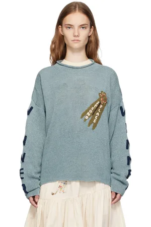 Story Blue Twinsun Knit Rollneck Sweater
