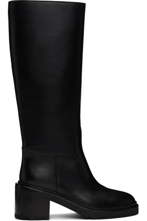 LEGRES Black Riding Heel Tall Boots