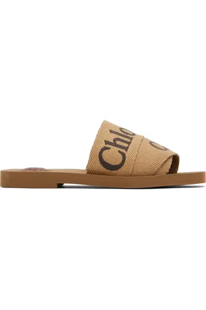 Chloé Tan Woody Sandals