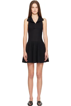 Alaïa Black Polo Skater Minidress