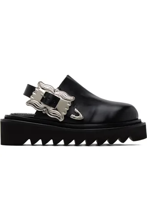 TOGA PULLA Black Pin-Buckle Mules