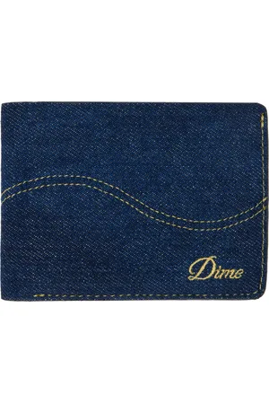 DIME Blue Cursive Bifold Wallet