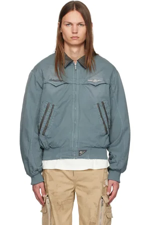 C2H4 Blue Mechanist Quilted Jacket