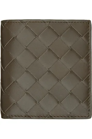 Bottega Veneta Brown Intrecciato Slim Bi-Fold Wallet