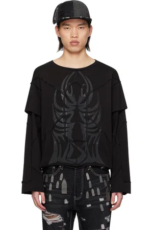 Who Decides War Black Winged Long Sleeve T-Shirt