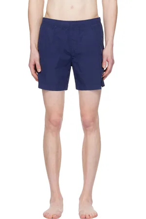 C.P. Company Navy Crinkled Swim Shorts
