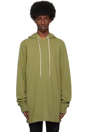Rick Owens Green Porterville Pullover Hoodie