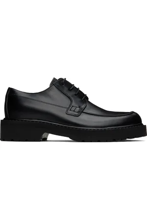 DRIES VAN NOTEN Black Leather Derbys