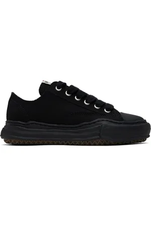 Maison Mihara Yasuhiro Black Peterson OG Sole Canvas Low-Top Sneakers