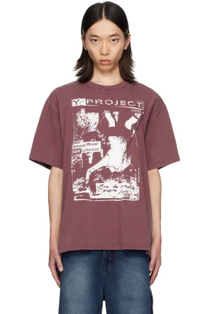 Y / PROJECT Rock Band Print Pinched Logo T-Shirt