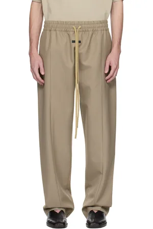 FEAR OF GOD Beige Wool Center Seam Track Pants