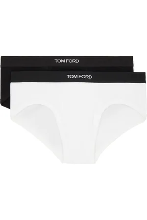 Tom Ford Two-Pack Black & White Cotton Briefs