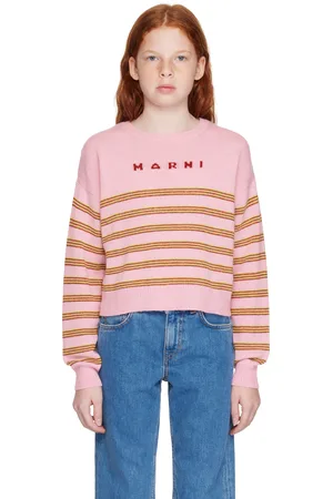 Marni Kids Pink Striped Sweater