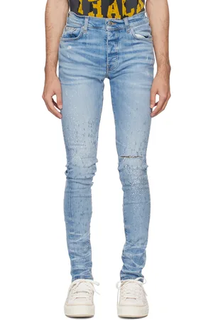 AMIRI Blue Crystal Shotgun Jeans
