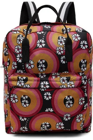 Marni Kids Pink & Orange Allover 70s Circles Backpack
