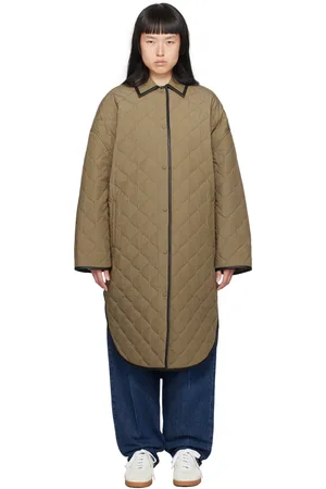 Totême Khaki Quilted Coat