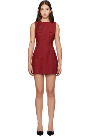 DANIELLE GUIZIO Red Rowan Minidress