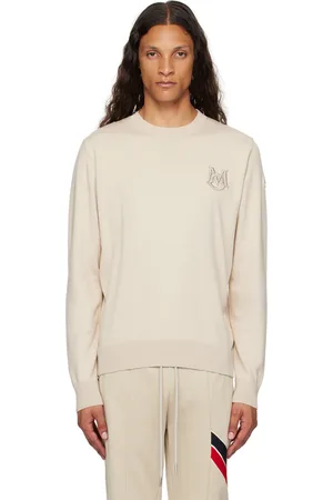 Moncler Beige Appliqué Sweater