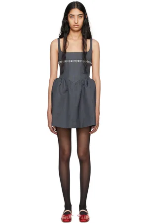 Shushu/Tong Gray Puffy Minidress