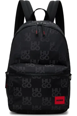 HUGO BOSS Black Logo Pattern Backpack