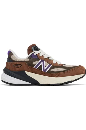 New Balance Brown & Beige Made in USA 990v6 Sneakers