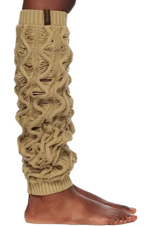 Isa Boulder Beige Fudgy Leg Warmers