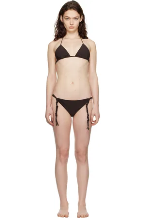 Jil Sander Brown Triangle Bikini Top