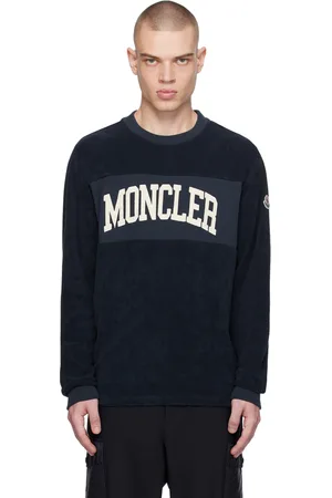 Moncler Navy Embroidered Sweatshirt