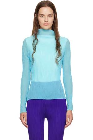 Issey Miyake Blue Twist 1 Top