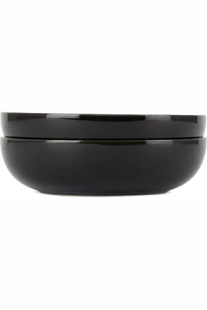 ANN DEMEULEMEESTER Black & Off-White Serax Edition Small DÉ High Plate Set